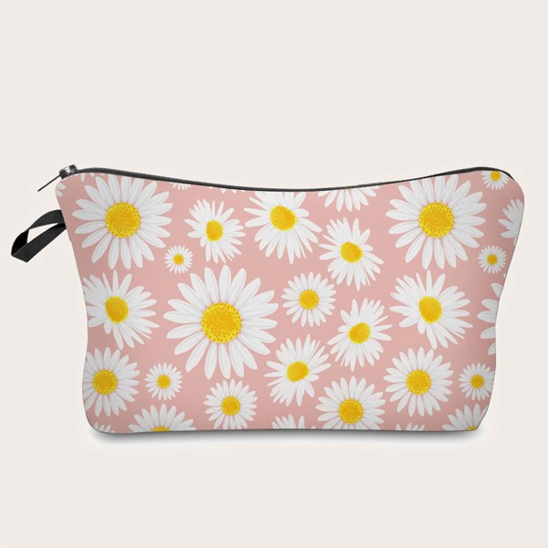 

Daisy Print Makeup Bag, Multicolor