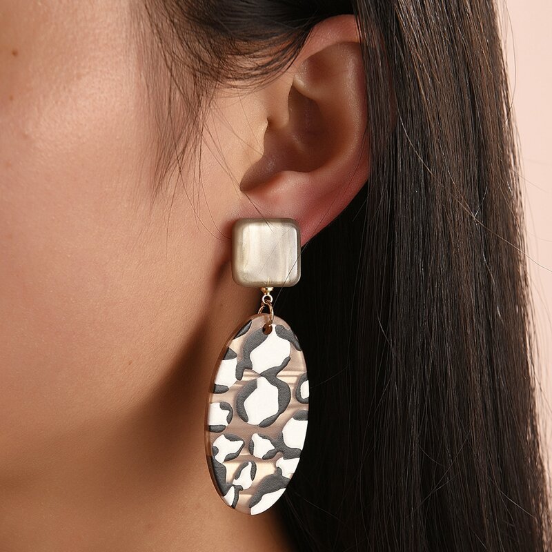 

Colorful Geo Drop Earrings, Multicolor