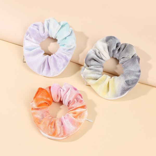 

3pcs Tie Dye Pattern Scrunchie, Multicolor