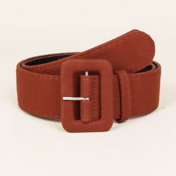 

Geo Buckle Belt, Brown