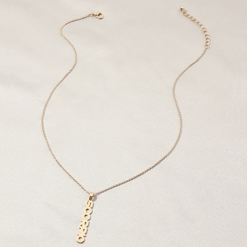 

Constellation Letter Charm Necklace, Gold