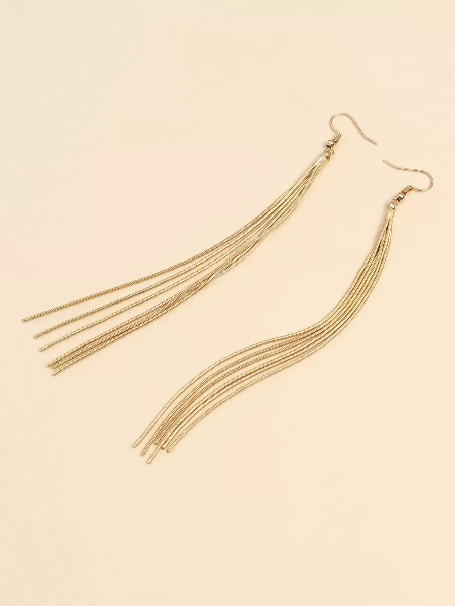 1入組金屬流蘇耳墜銅首飾類