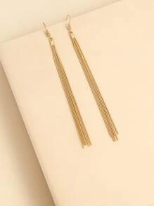 1入組金屬流蘇耳墜銅首飾類