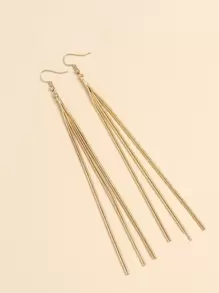 1入組金屬流蘇耳墜銅首飾類