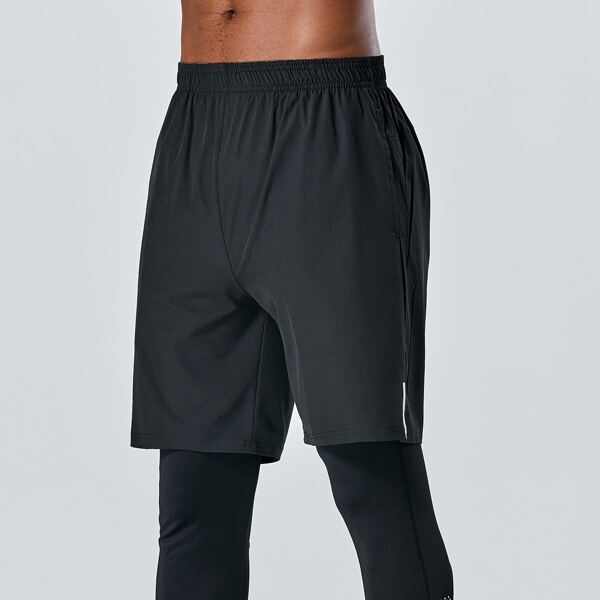 

Men Side Striped Combo Sport Pants, Black