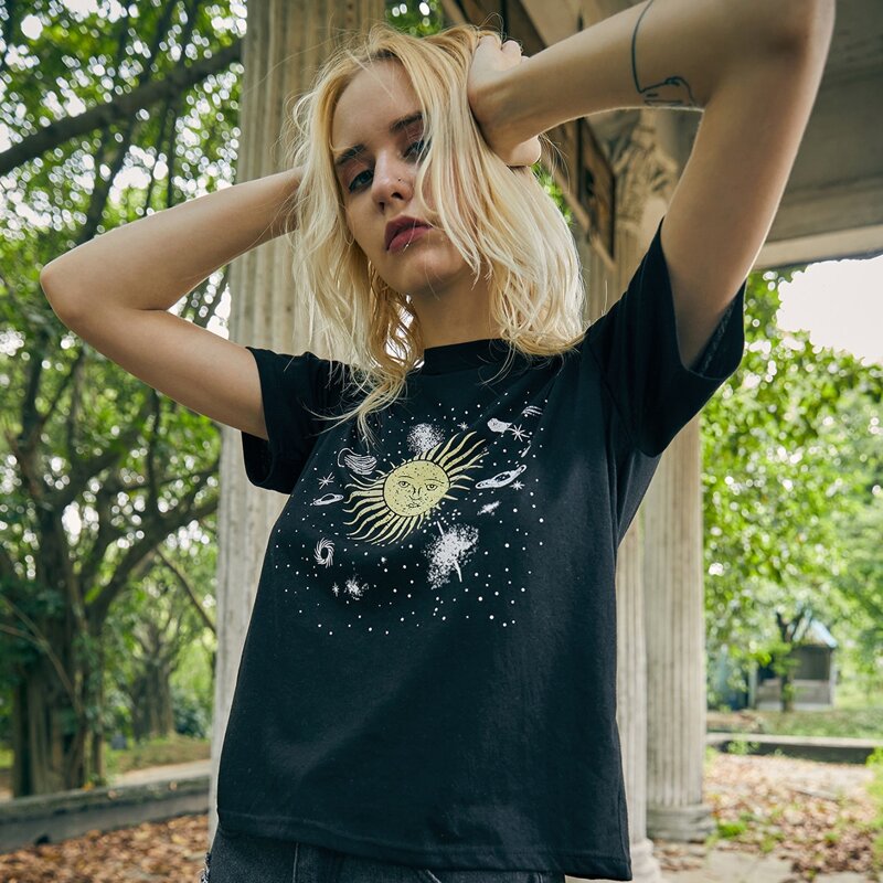 

Sun Graphic Tee, Black