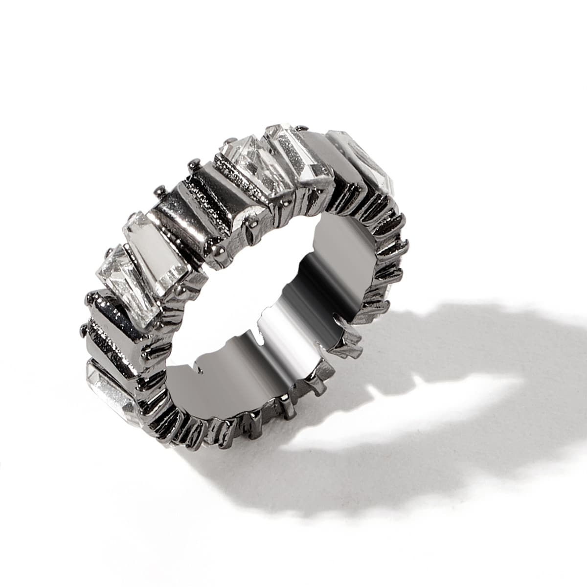 

Rhinestone Decor Ring, Black