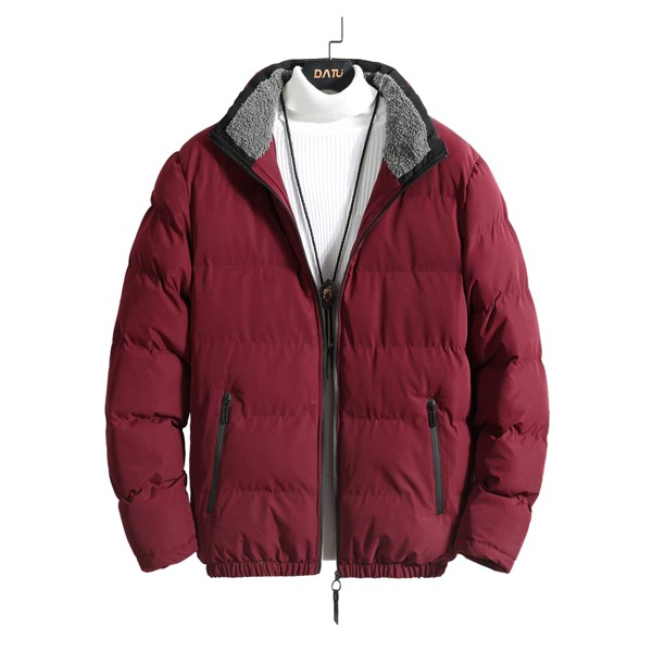 

Men Zip Up Puffer Jacket, Maroon