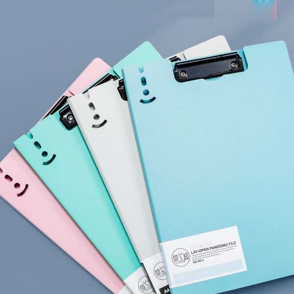 

1pc Plain Random File Folder, Multicolor