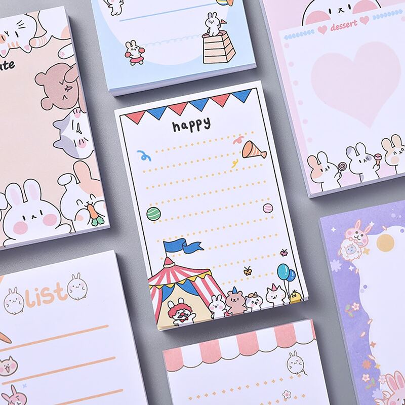 

1pack Cartoon Graphic Random Sticky Note, Multicolor