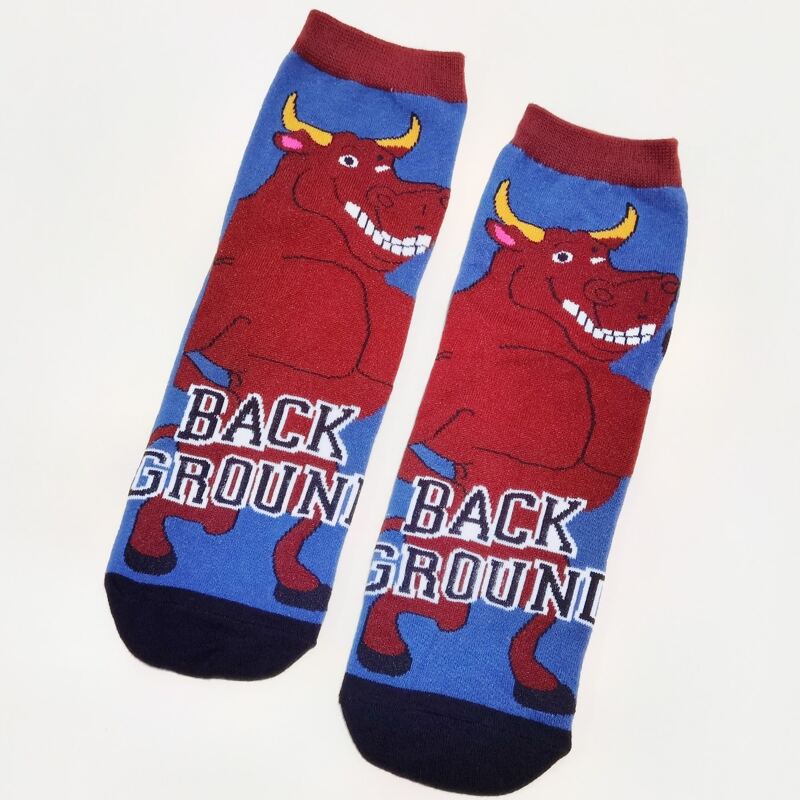 

Guys Cartoon Bullfight Crew Socks, Multicolor