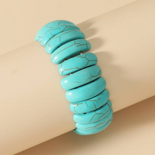 

Turquoise Beaded Bracelet, Green