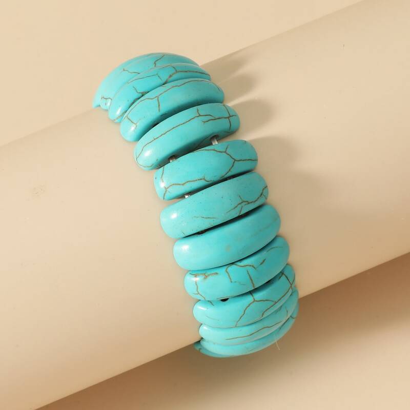 

Turquoise Beaded Bracelet, Green