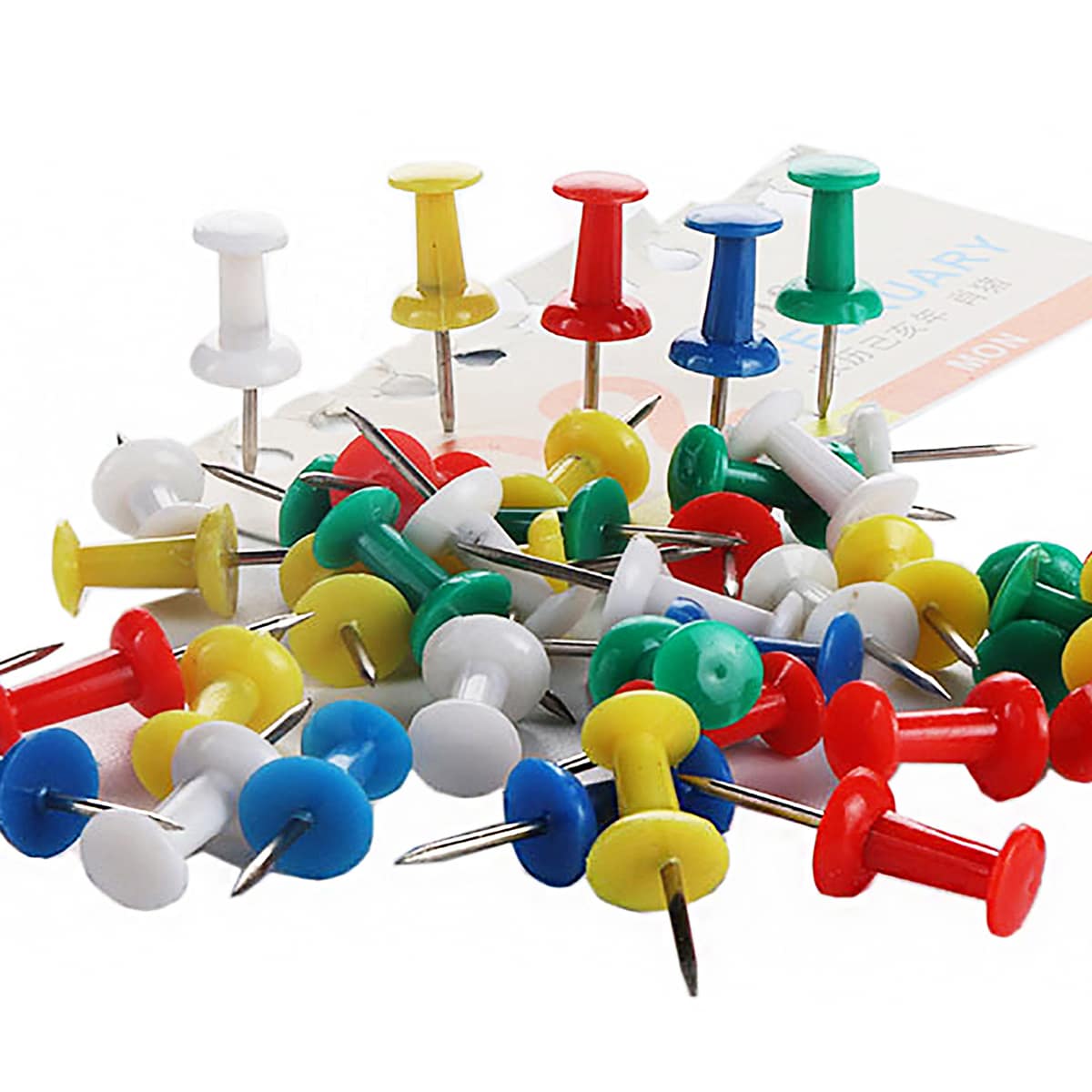 

200pcs 1 Box Push Pin, Multicolor