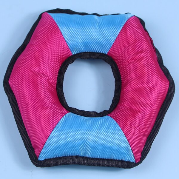 

Geometric Dog Sound Toy, Hot pink