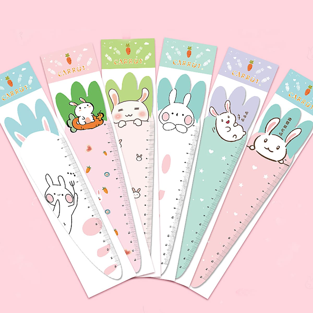 

6pcs Cartoon Graphic Ruler, Multicolor