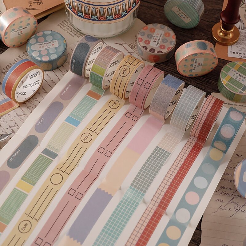 

2rolls Random Pattern DIY Tape, Multicolor