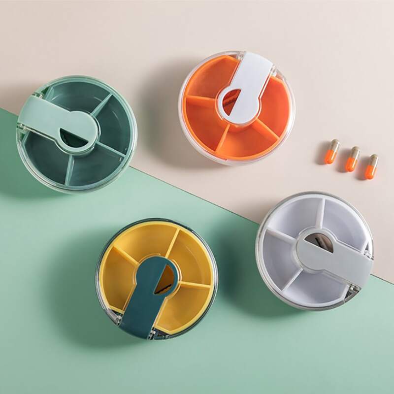 

1pc Random Pill Storage Box, Multicolor