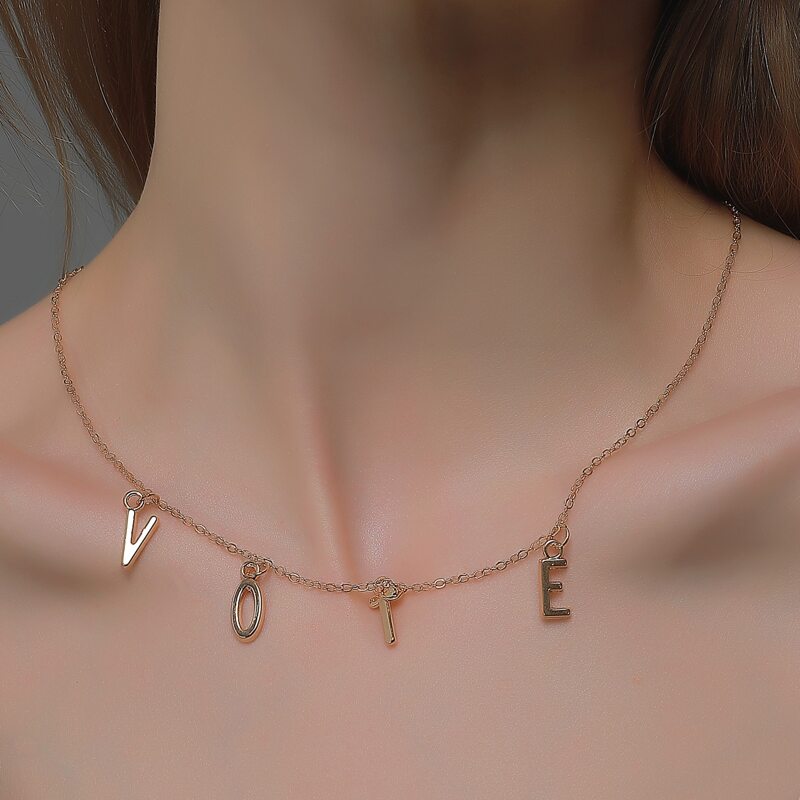 

Letter Pendant Necklace, Gold