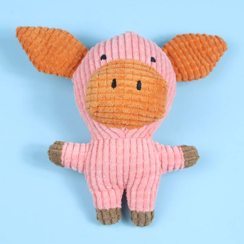 

Pig Shaped Dog Chew Toy, Pink
