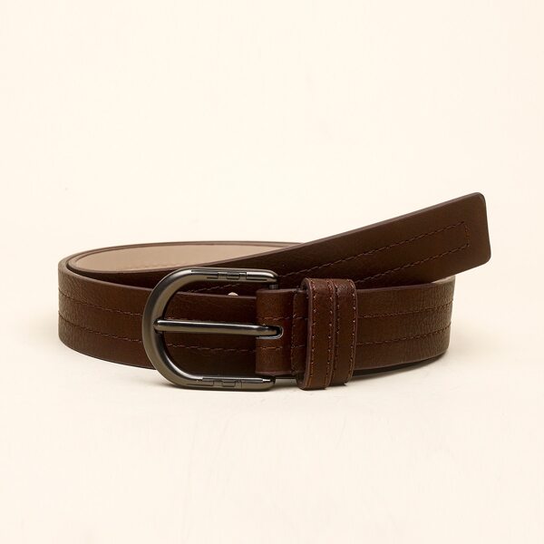 

Metal Buckle Belt, Brown