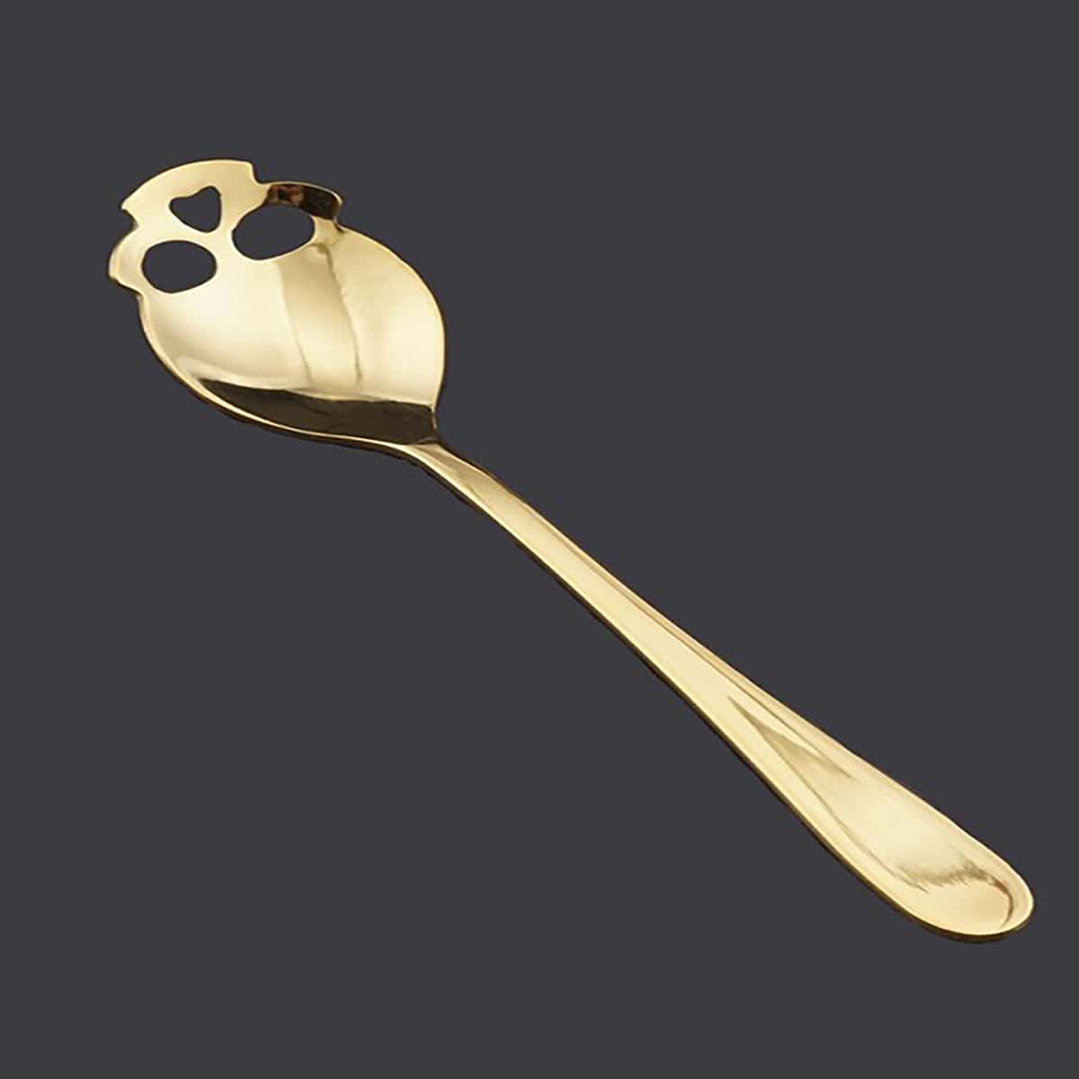 

1pc Skull Shaped Spoon, Gold