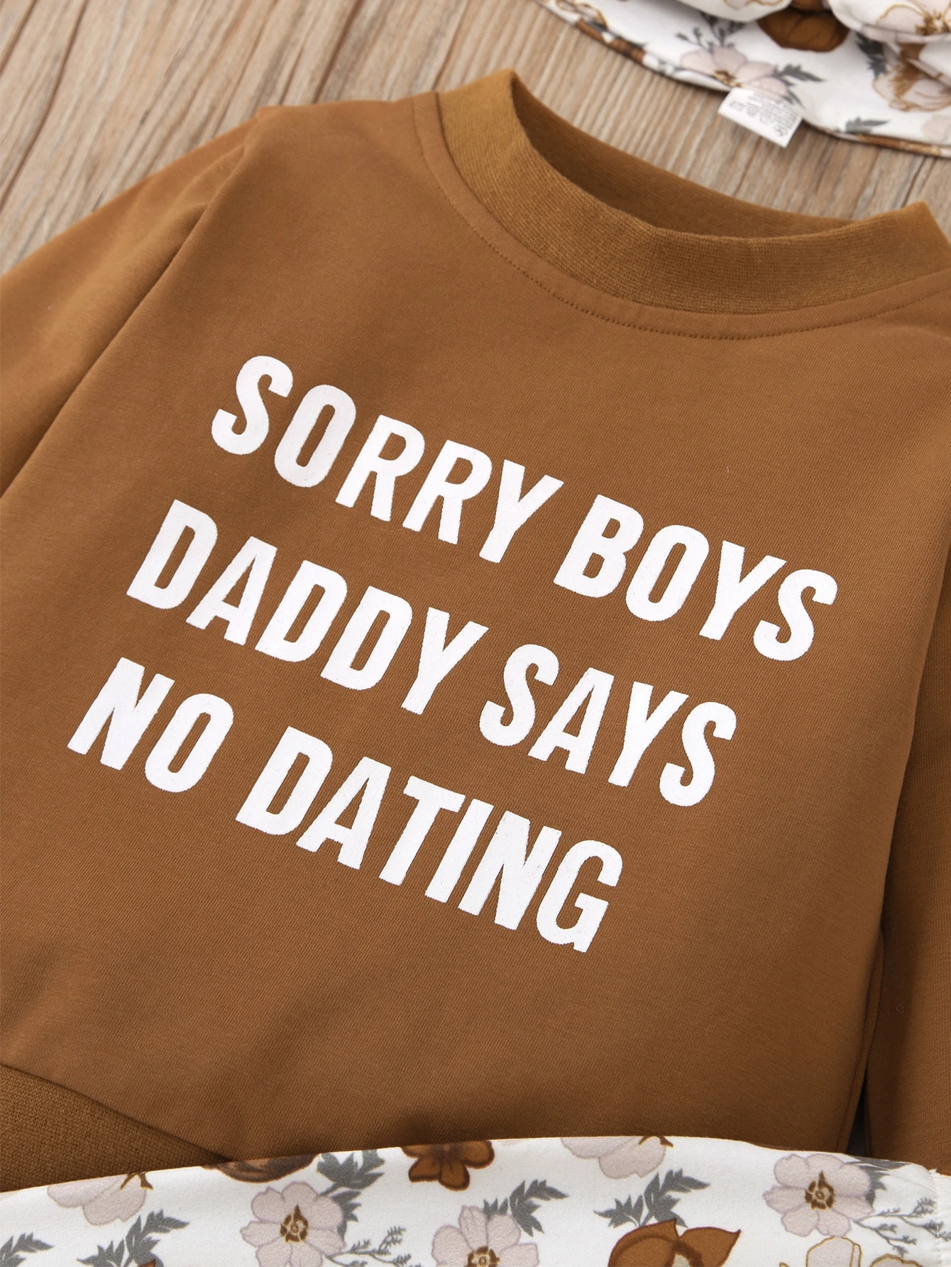 baby girl slogan sweatshirt