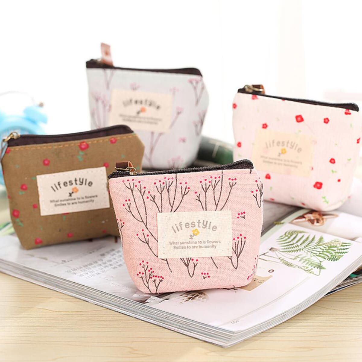 

1pc Flower Print Random Storage Bag, Multicolor