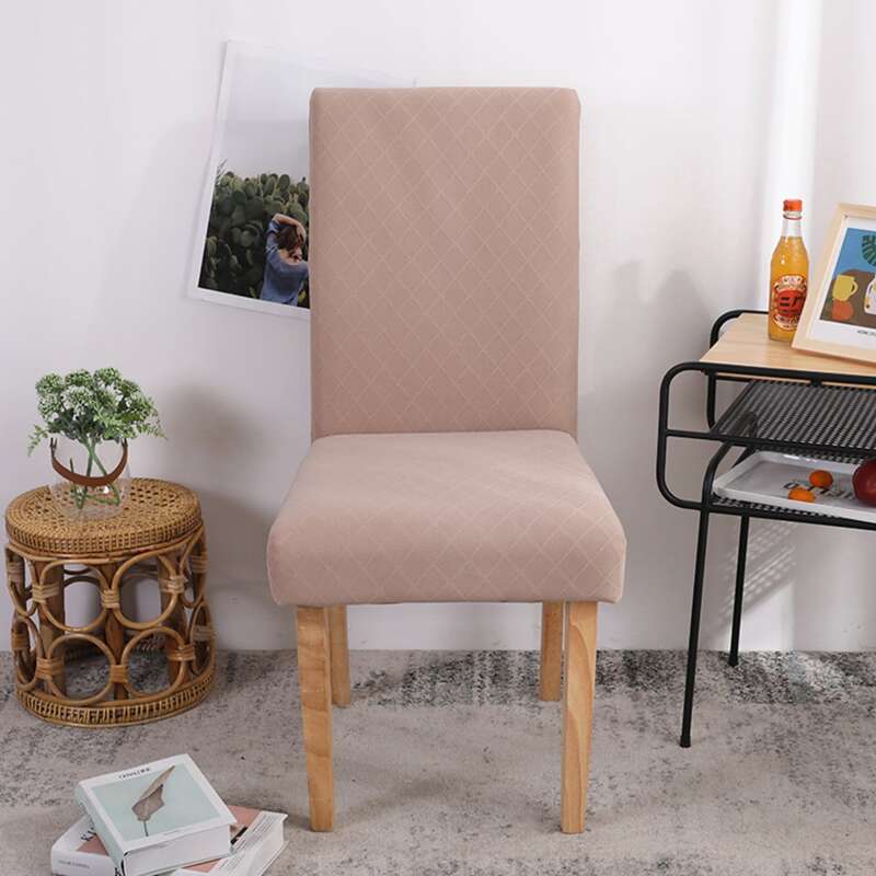 

Solid Color Stretchy Chair Cover, Apricot