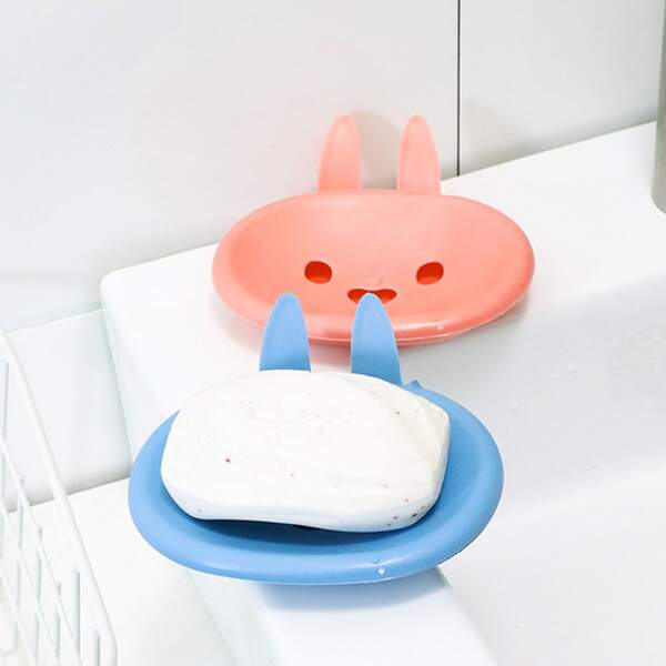 

1pc Rabbit Design Random Color Soap Dish Holder, Multicolor
