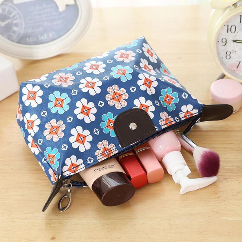 

Flower Print Cosmetic Storage Bag, Multicolor