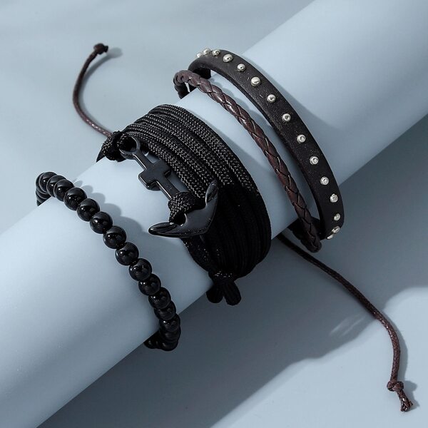 

3pcs Men Minimalist Bracelet, Multicolor