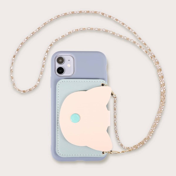 

Чехол-кошелек для iPhone с цепочкой 1шт, Синий