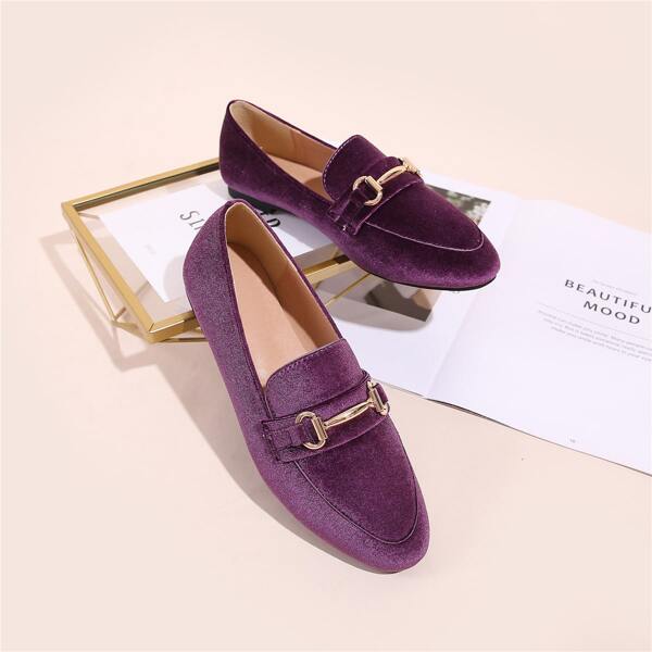 

Snaffle Decor Loafers, Purple