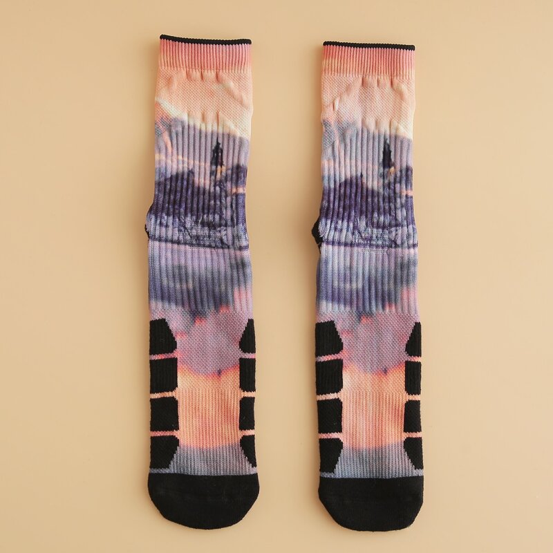 

Guys Tie Dye Socks, Multicolor