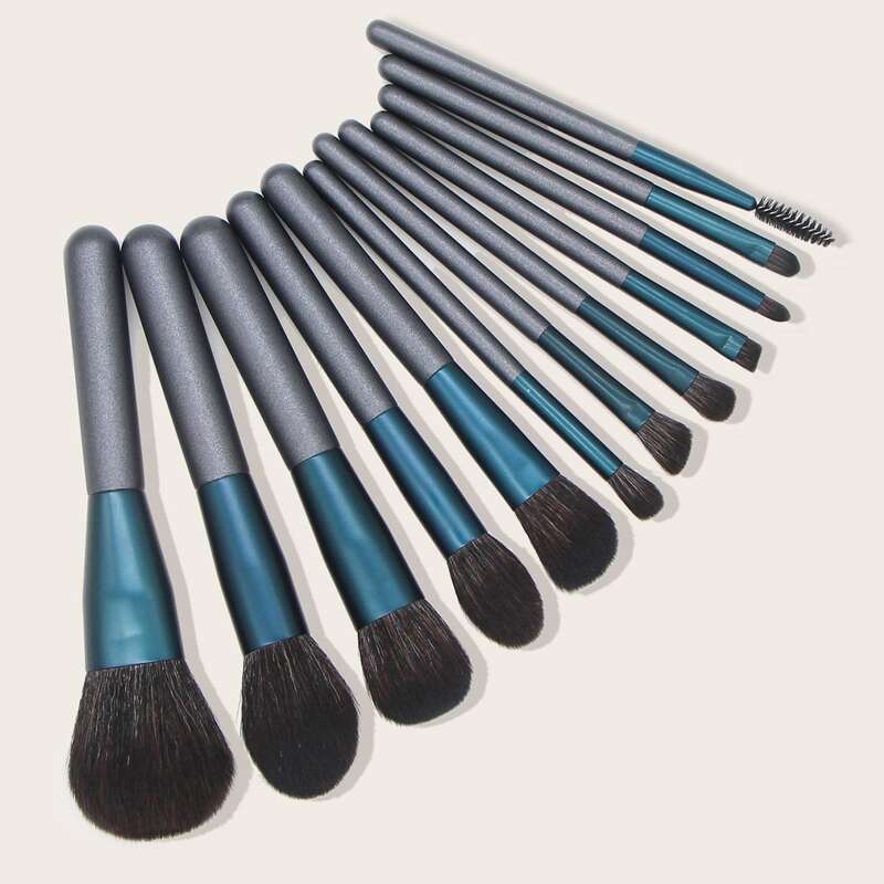 

12pcs Makeup Brush Set, Blue