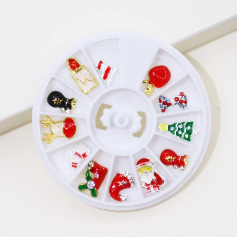 

1box Christmas Nail Art Decoration, Multicolor