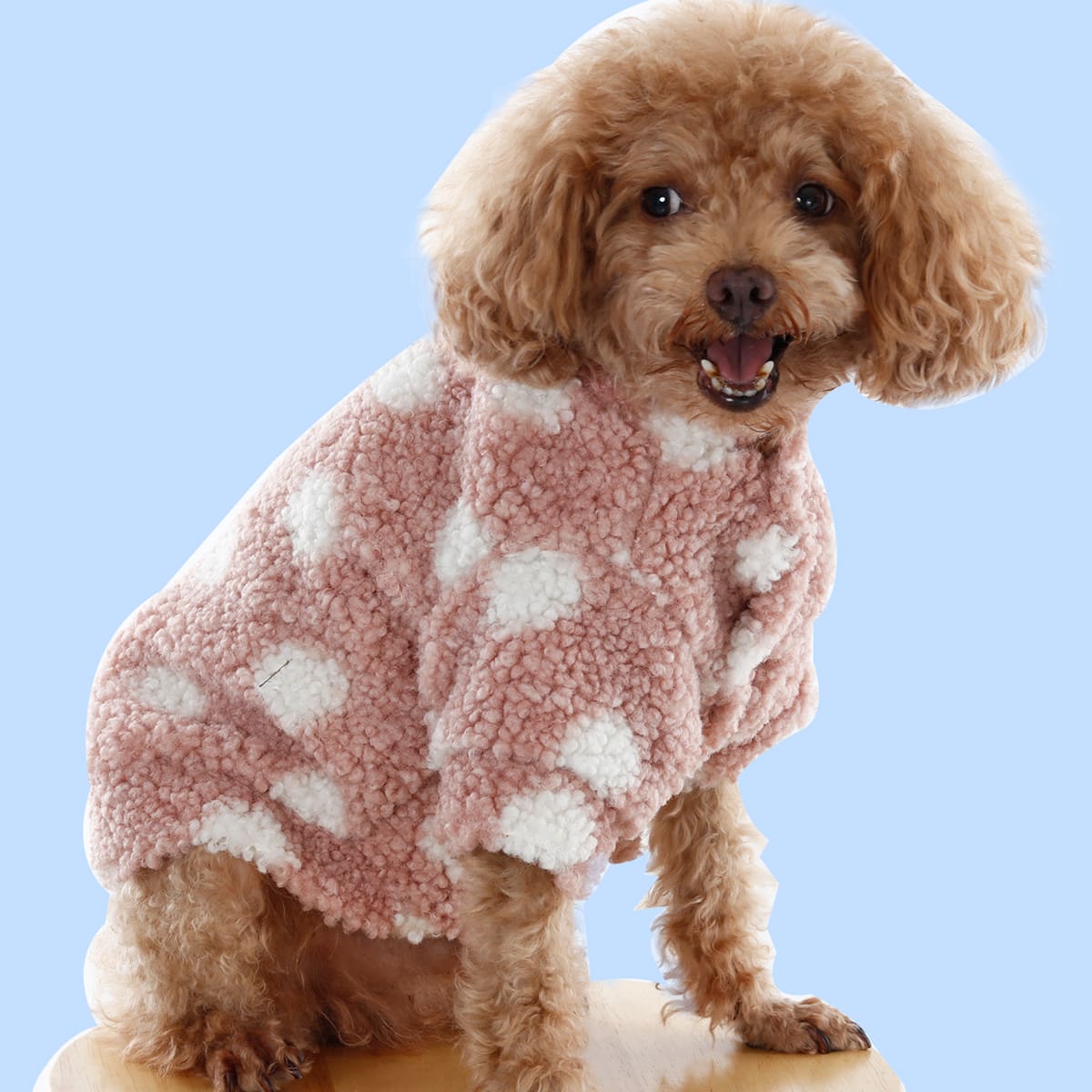 

Graphic Dog Coat, Pink