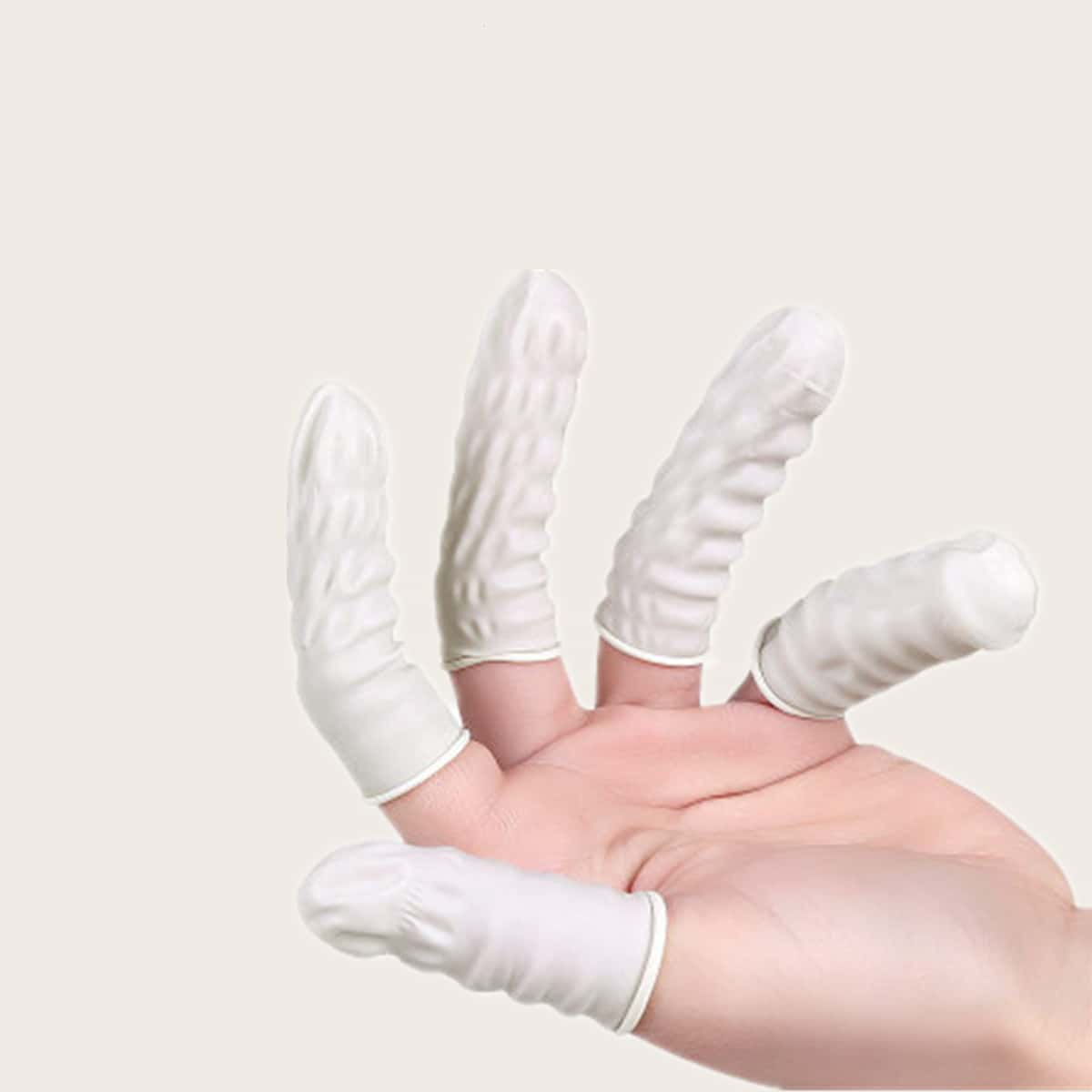 

160pcs Anti-slip Finger Cover, White