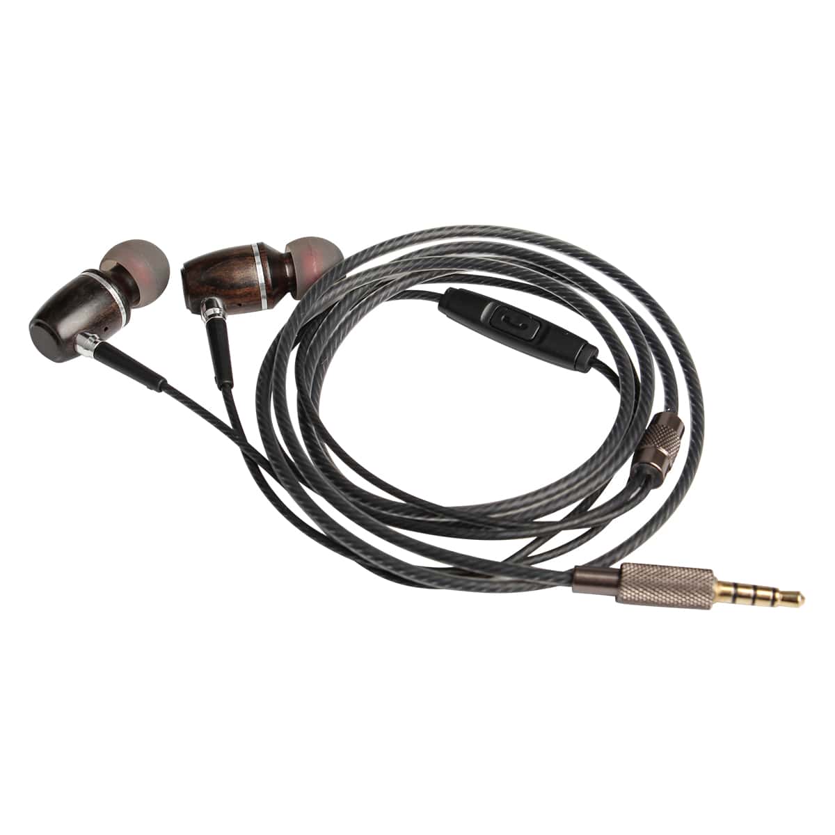 

1pc Wired In-ear Headphone, Coffee brown