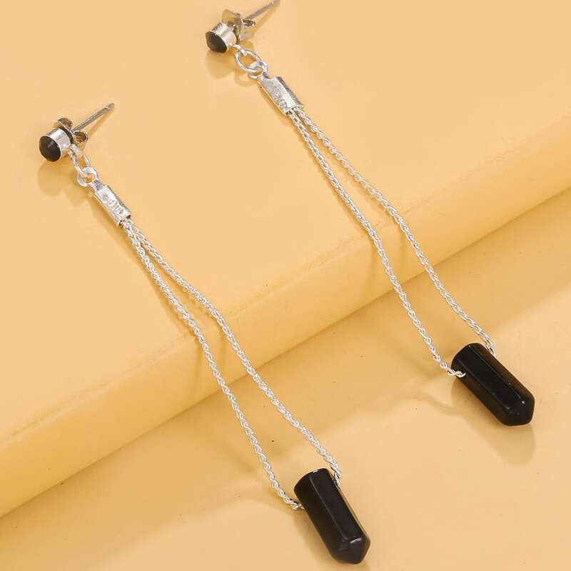 

Chain Tassel Drop Earrings, Multicolor
