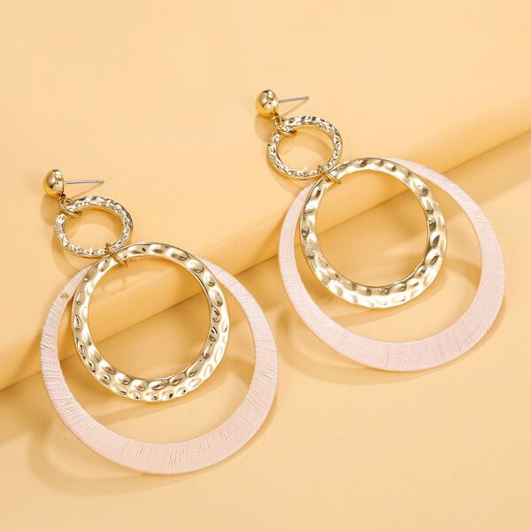 

Round Drop Earrings, Multicolor