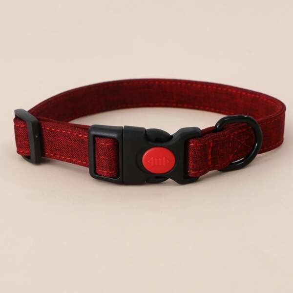 

Release Buckle Dog Collar, Red