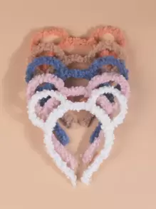 5入組小女童耳朵設計髮箍 - 彩色 - 查看 1