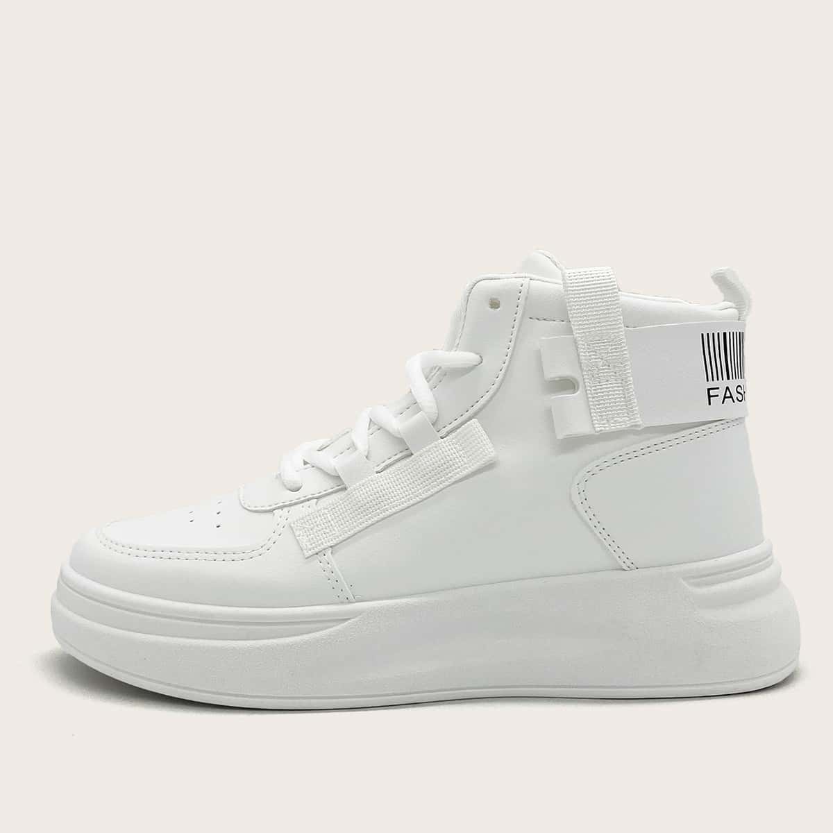 

Lace-up Front Skate Shoes, White