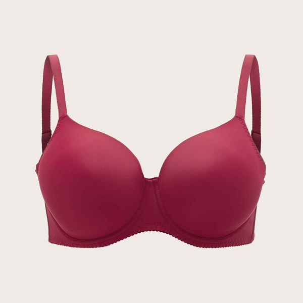 

Plus Full Cup Underwire Bra, Rose red