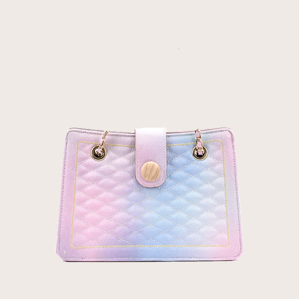 

Ombre Quilted Chain Crossbody Bag, Multicolor