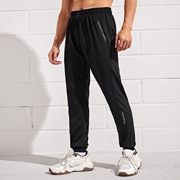 

Men Drawstring Sport Pants, Black