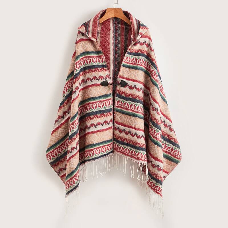 

Tribal Shawl Scarf, Multicolor