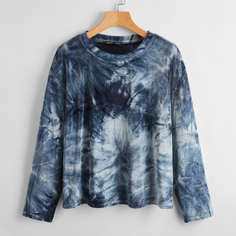 

Drop Shoulder Tie Dye Tee, Multicolor